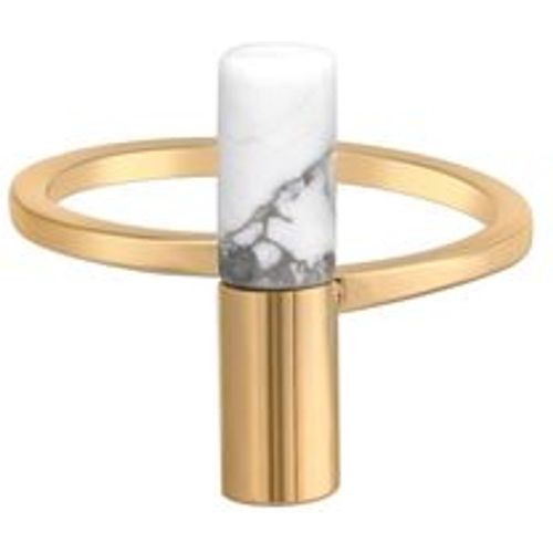 Ring 925/- Sterling Silber Howlith weiß vergoldet (Größe: 056 (17,8)) - CAI - Modalova