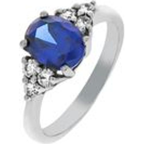 V Ring 925/- Sterling Silber Zirkonia blau Glänzend (Größe: 060 (19,1)) - Fashion24 DE - Modalova