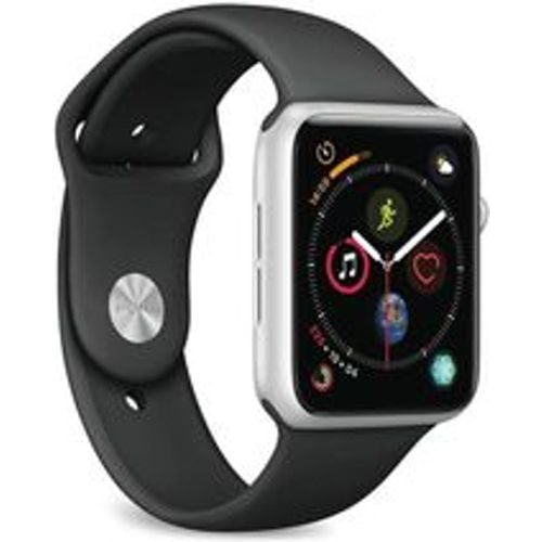 Watch Series 4 (2018) GPS + Cellular 44 mm - Aluminium Silber - Sportarmband Schwarz - Apple - Modalova