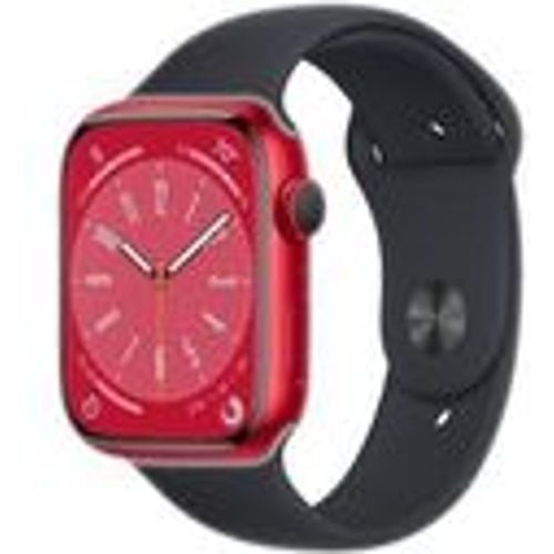 Watch Series 8 (2022) GPS 45 mm - Aluminium - Sportarmband Schwarz - Apple - Modalova