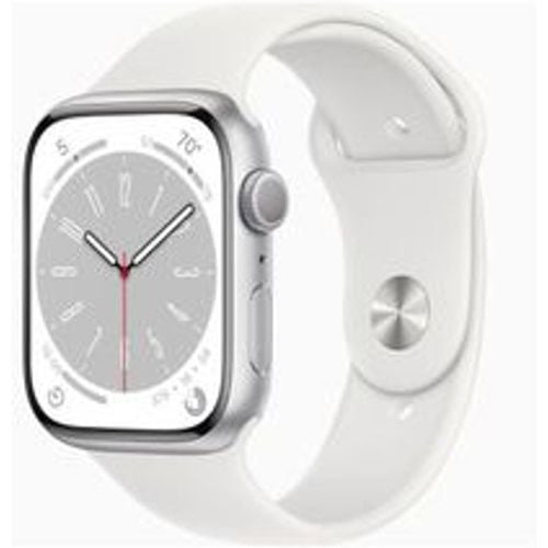 Watch Series 9 (2023) GPS + Cellular 45 mm - Aluminium Silber - Sportarmband Weiß - Apple - Modalova