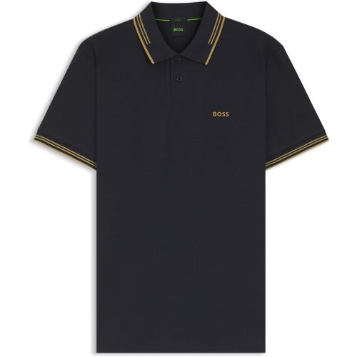 Polo Slim en coton stretch logoté - Boss - Modalova