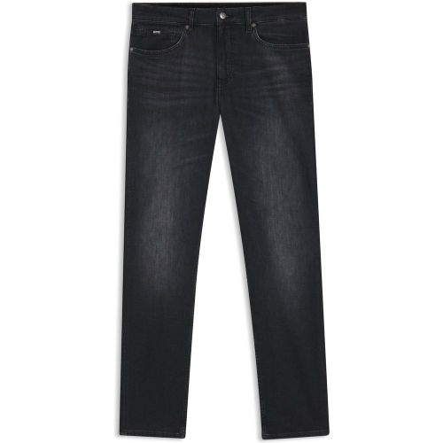 Maine Jean Regular en denim italien noir très doux - Boss - Modalova