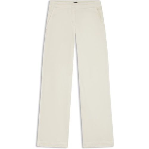 Pantalon Straight en velours de coton stretch - Boss - Modalova