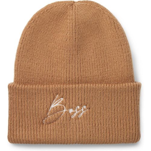 Bonnet d’équitation côtelé à logo brodé - Boss - Modalova