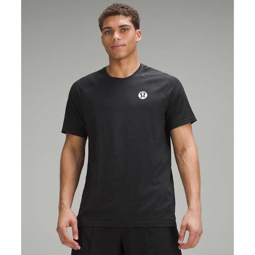 – Metal Vent Tech Short-Sleeve Shirt Logo für Männer – Schwarz – Größe XL - lululemon - Modalova