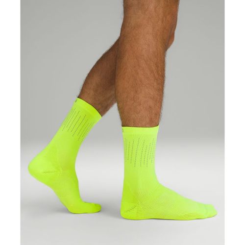– Power Stride Crew Socken Reflektierend für Männer – Neon – Größe M - lululemon - Modalova
