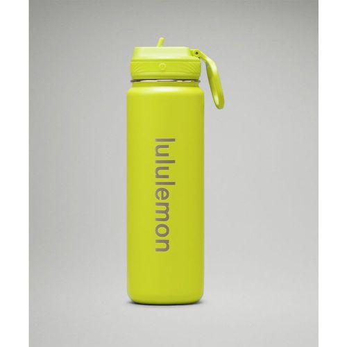– Back to Life Sportflasche 710 ml Strohhalm-Deckel – Gelb/Neon - lululemon - Modalova