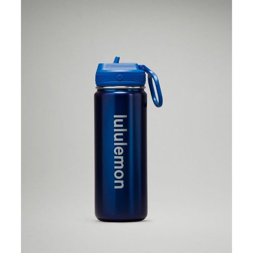 – Back to Life Sportflasche 530 ml Strohhalm-Deckel – Blau - lululemon - Modalova