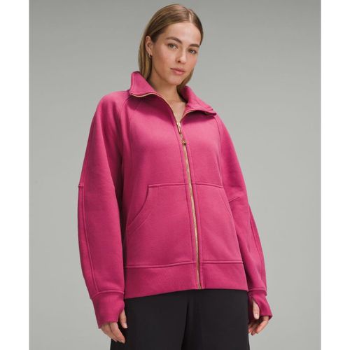 – Scuba Oversized-Pullover mit durchgehendem Reißverschluss und Trichterkragen für Frauen – Pink – Größe M/L - lululemon - Modalova