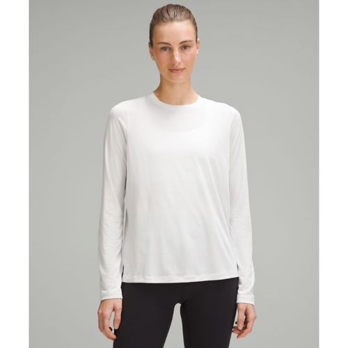 – Ultraleichtes Langarmshirt in Hüftlänge für Frauen – Weiß – Größe 12 - lululemon - Modalova