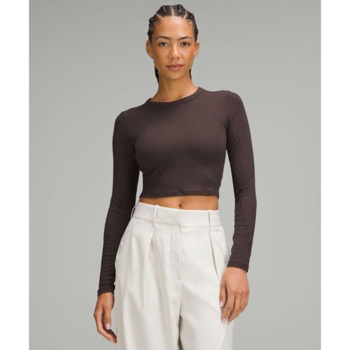 – Hold Tight Crop-Langarmshirt mit geradem Saum für Frauen – Größe 0 - lululemon - Modalova