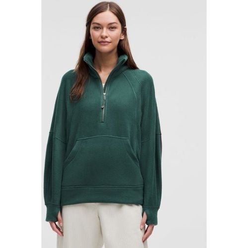 – Scuba Sweatshirt aus gewalktem mit Trichterkragen und halblangem Reißverschluss für Frauen – Größe M/L - lululemon - Modalova