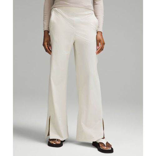 – Gewebte Hose mit Stretch, weitem Bein und hohem Bund für Frauen – Weiß – Größe XL - lululemon - Modalova