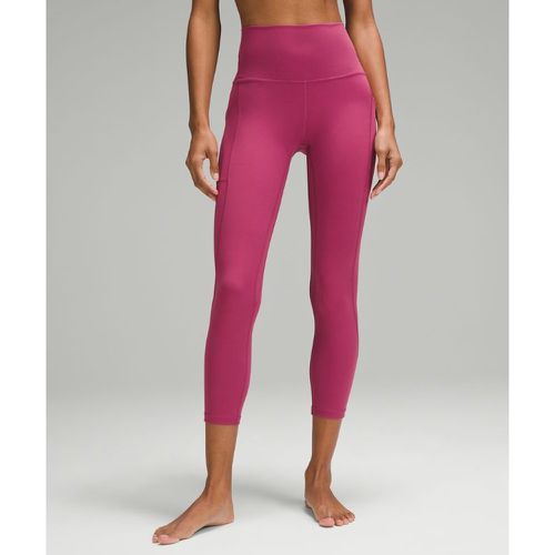 – Align Crop Leggings mit hohem Bund und Taschen für Frauen – 58 cm – Pink – Größe 2 - lululemon - Modalova
