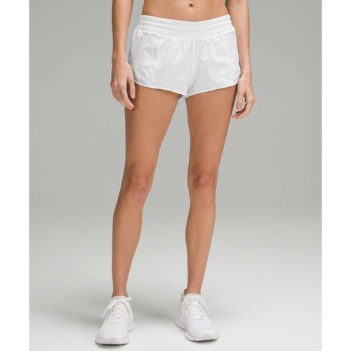 – Hotty Hot Shorts mit Liner und niedrigem Bund für Frauen – 6 cm – Weiß – Größe 6 - lululemon - Modalova