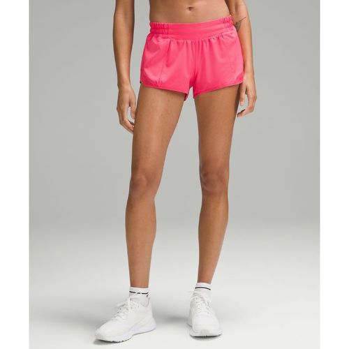 – Hotty Hot Shorts mit Liner und niedrigem Bund für Frauen – 6 cm – Neon/Pink – Größe 6 - lululemon - Modalova