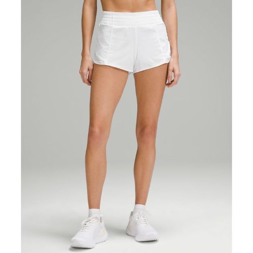 – Hotty Hot Shorts mit hohem Bund und Liner für Frauen – 6 cm – Weiß – Größe 10 - lululemon - Modalova