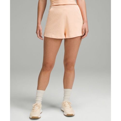 – Gerippte Shorts aus Softstreme mit hohem Bund für Frauen – 5 cm – Orange – Größe 8 - lululemon - Modalova