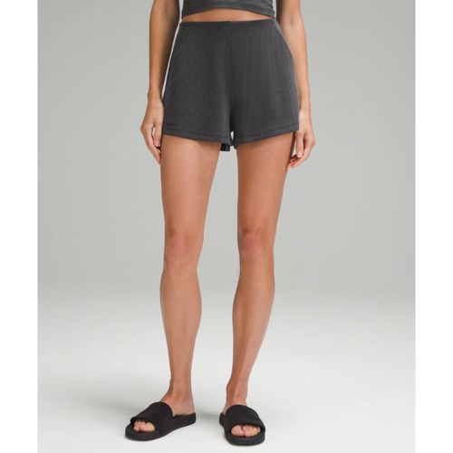 – Gerippte Shorts aus Softstreme mit hohem Bund für Frauen – 5 cm – Größe 12 - lululemon - Modalova