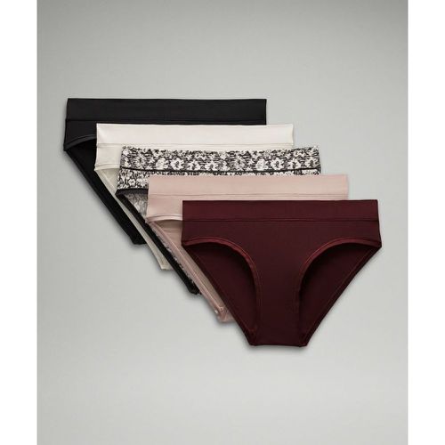 – UnderEase Bikini-Unterwäsche mit mittelhohem Bund 5er-Pack für Frauen – Größe S - lululemon - Modalova