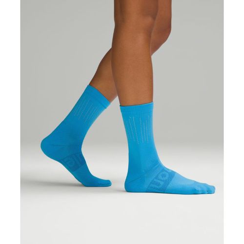 – Power Stride Crew-Socken Reflektierend für Frauen – Blau – Größe L - lululemon - Modalova