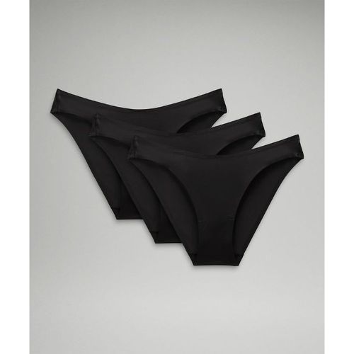 – Wundermost Bikini-Unterwäsche mit mittelhohem Bund aus Ultra-Soft Nulu 3er-Pack für Frauen – Schwarz – Größe L - lululemon - Modalova