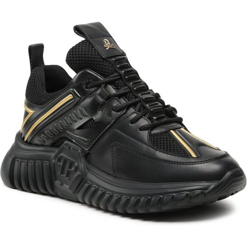 Sneakers - Runner Sneakers Supersonic SACS USC0405 PLE075N Black/Light Gold 0293 - PHILIPP PLEIN - Modalova