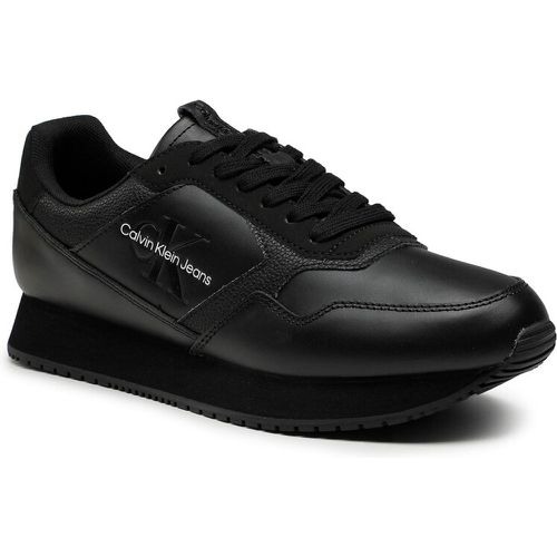 Sneakers - Retro Runner Lth-Pu Mono Patch YM0YM00581 Black BDS - Calvin Klein Jeans - Modalova