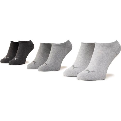 Set di 3 paia di calzini corti unisex - 906807 Anthraci/Mel Grey/Mel Grey 14 - Puma - Modalova