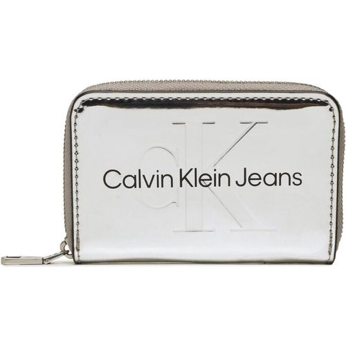 Portafoglio piccolo da donna - Sculpted Med Zip Around K60K610405 01O - Calvin Klein Jeans - Modalova