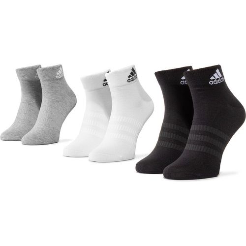 Set di 3 paia di calzini corti unisex - Light Ank 3PP DZ9434 Mgreyh/White/Black - Adidas - Modalova