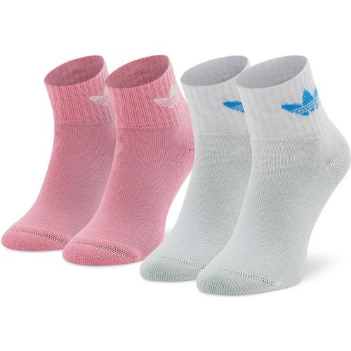 Set di 2 paia di calzini lunghi da bambini - Anti-Slip HM1696 Bliss Pink/White - Adidas - Modalova