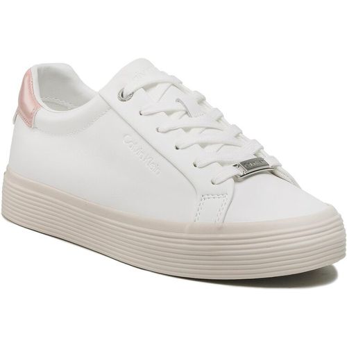 Sneakers - Vulc Lace Up HW0HW01372 White/Pink Mix 0LE - Calvin Klein - Modalova