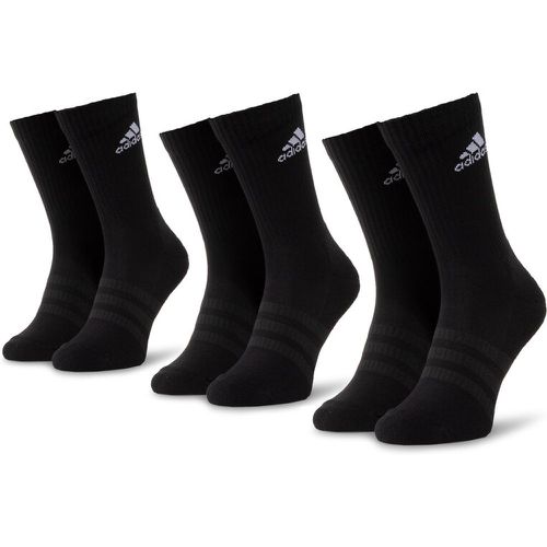 Set di 3 paia di calzini lunghi unisex - Cush Crw 3Pp DZ9357 Black/Black/White - Adidas - Modalova