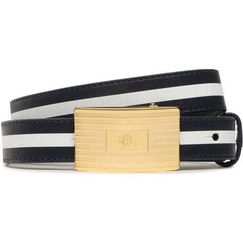 Cintura da donna - Turned Bckl 412891205001 French Navy/White Stripe - Lauren Ralph Lauren - Modalova