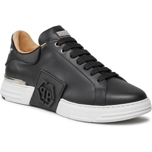 Sneakers - Lo-Top Sneakers Phantom Kick$ Leather Hexagon FABS USC0263 PLE010N Black / White 0201 - PHILIPP PLEIN - Modalova