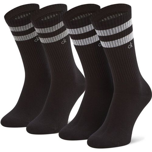 Set di 2 paia di calzini lunghi unisex - 701218711 Black 001 - Calvin Klein - Modalova