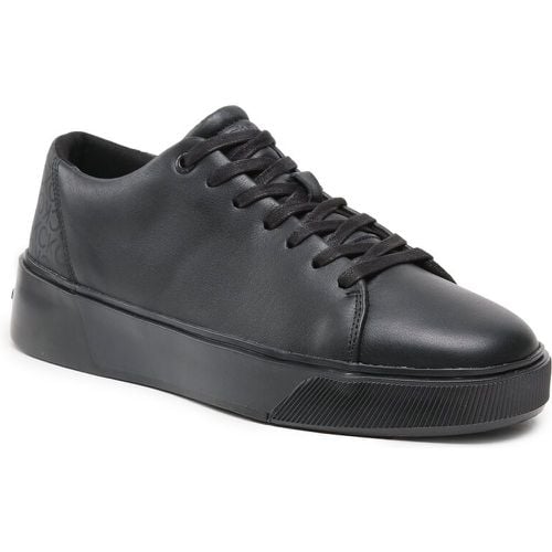 Sneakers - Low Lace Up Lth Mono HM0HM01236 Triple Black 0GJ - Calvin Klein - Modalova