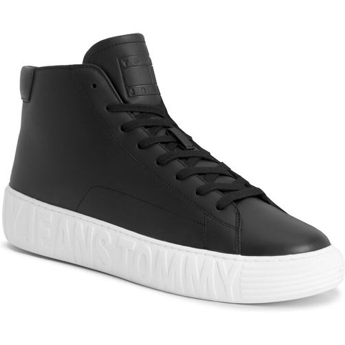 Sneakers - Tjm Leather Outsole Mid EM0EM01330 Black BDS - Tommy Jeans - Modalova