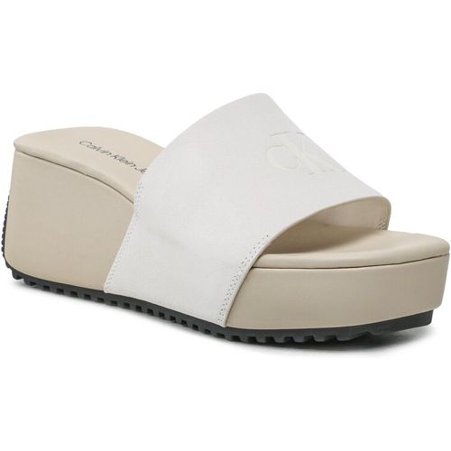 Ciabatte - Wedge Block Sandal Su Con YW0YW01015 Ancient White YBH - Calvin Klein Jeans - Modalova