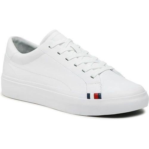 Sneakers - Elevated Vulc Leather Low FM0FM04418 White YBS - Tommy Hilfiger - Modalova