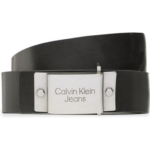 Cintura da uomo - Plaque Lthr Belt 40mm K50K510474 BDS - Calvin Klein Jeans - Modalova