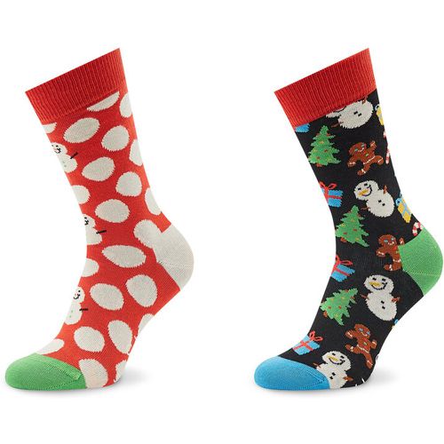 Set di 2 paia di calzini lunghi unisex - XBDS02-6500 Multicolore - Happy Socks - Modalova