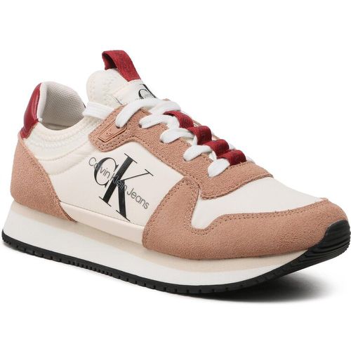 Sneakers - Runner Sock Laceup Ny YW0YW00840 Ancient White/Cafe Creme 01U - Calvin Klein Jeans - Modalova