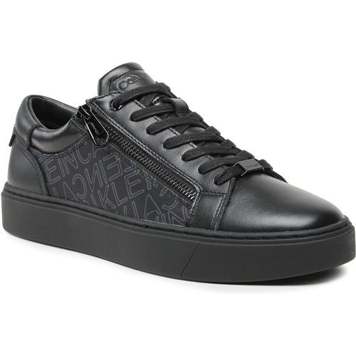 Sneakers - Low Top Lace Up W/Zip Mono HM0HM01059 Outline Mono Black 0GK - Calvin Klein - Modalova