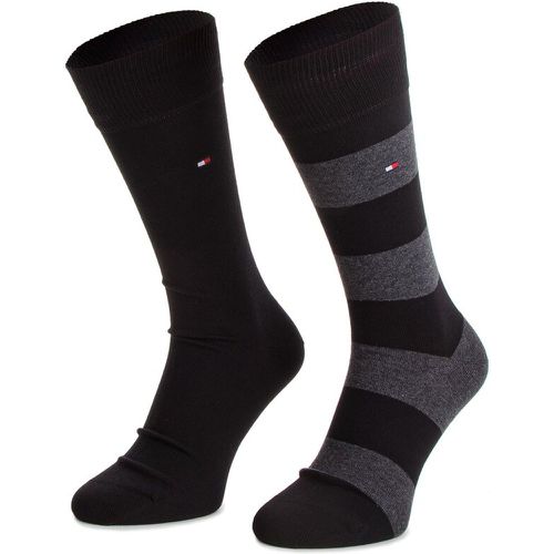 Set di 2 paia di calzini lunghi unisex - 342021001 Black 200 1 - Tommy Hilfiger - Modalova
