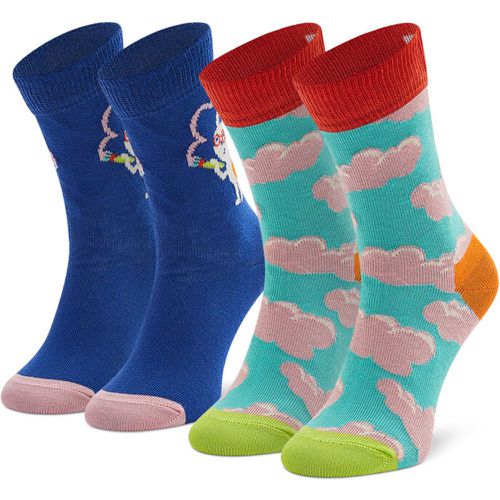 Set di 2 paia di calzini lunghi da bambini - KCLO02-6300 Multicolore - Happy Socks - Modalova
