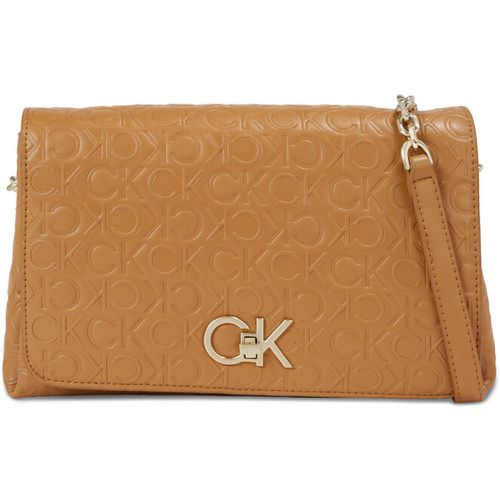 Borsetta - Re-Lock Shoulder Bag Md - Emb K60K611061 Brown Sugar GA5 - Calvin Klein - Modalova