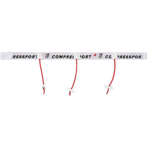 Cintura sportiva - Race Belt CU00013B White 001 - Compressport - Modalova